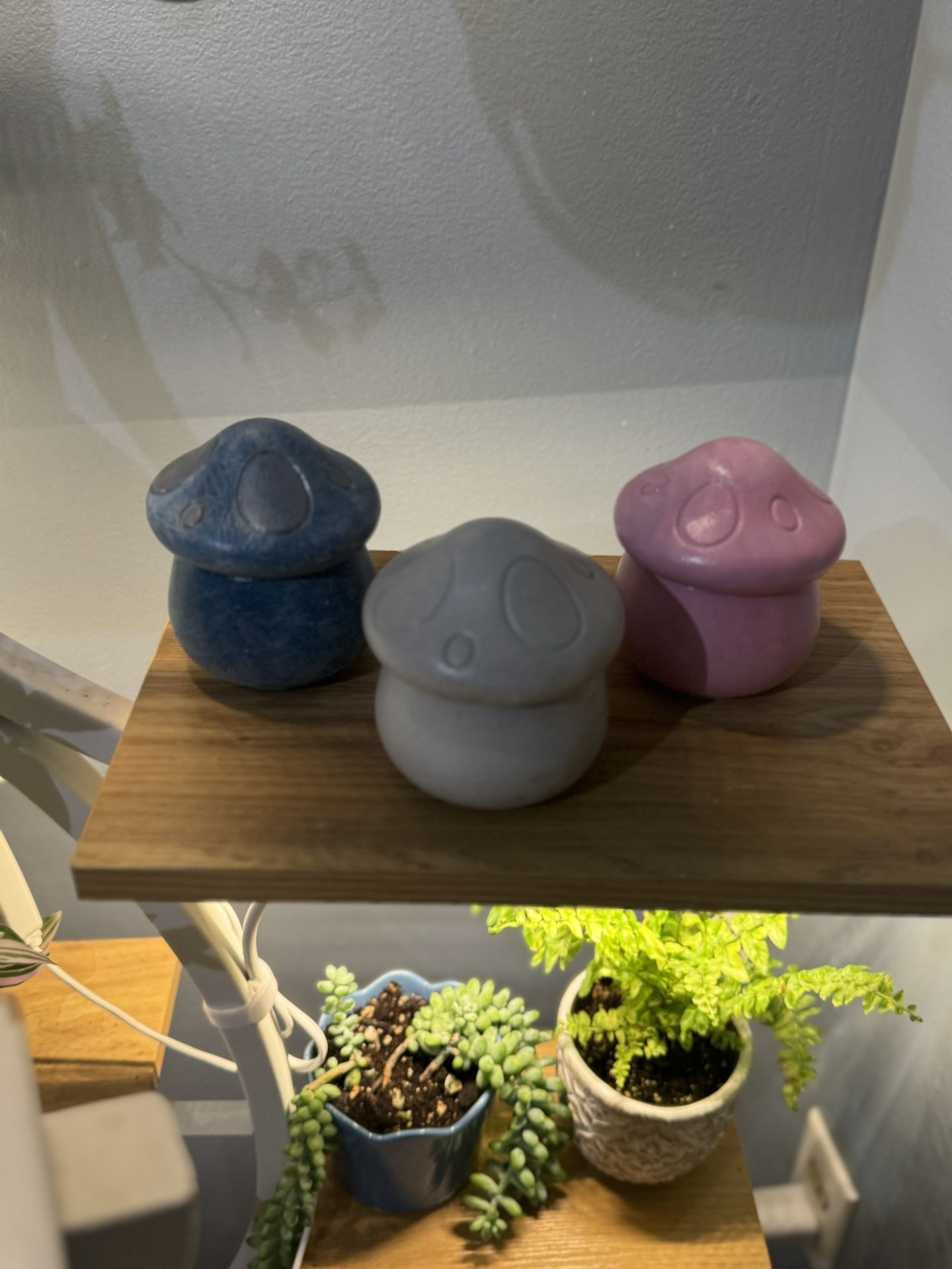Concrete Mushroom Trinket Box