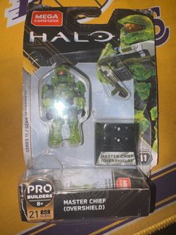 Mega Construx Halo Heroes Probuilder Series 11 Master Chief Overshield action figure
