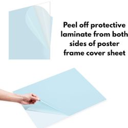 Icona Bay Thin & Flexible PET Plexiglass Plastic Sheet (18x24 x 0.03 inch, Clear, 5 Pack), Easy to Cut for DIY Art Projects & Protective Barriers, PET
