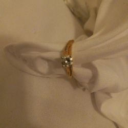 Solid 14 K Gold Half Carat To THREE Quarter Carat Diamond Ring