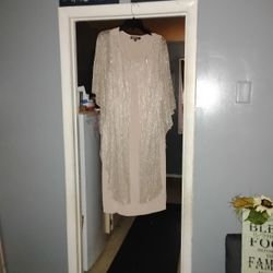 Bronzy Gold Tanish 14w Dress
