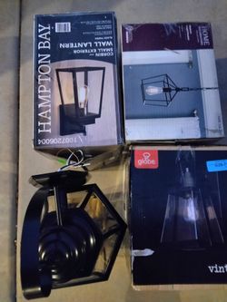 Mixed Lot of Light Fixtures – 4 Items