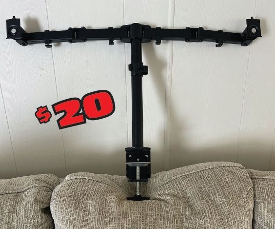 DUEL MONITOR/TV DESK MOUNT