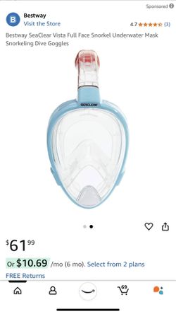 Full Face Snorkeling Mask Dive Goggles Bestway SeaClear Vista 