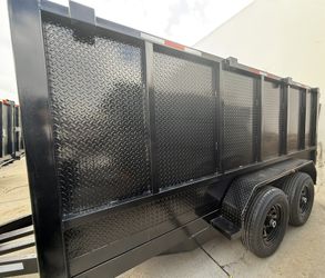 New Hydraulic Dump Trailer with Diamond Walls 💎