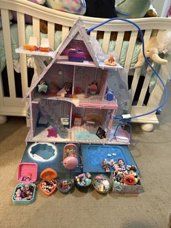 LOL Doll House Winter Chalet with Dolls
