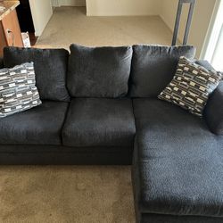 Couch In Blue Tweed