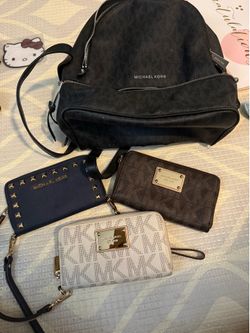 Michael Kors backpack/wristlet bundle