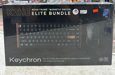 Keychron K2HE Wood Frame Elite Bundle With Wireless Mouse