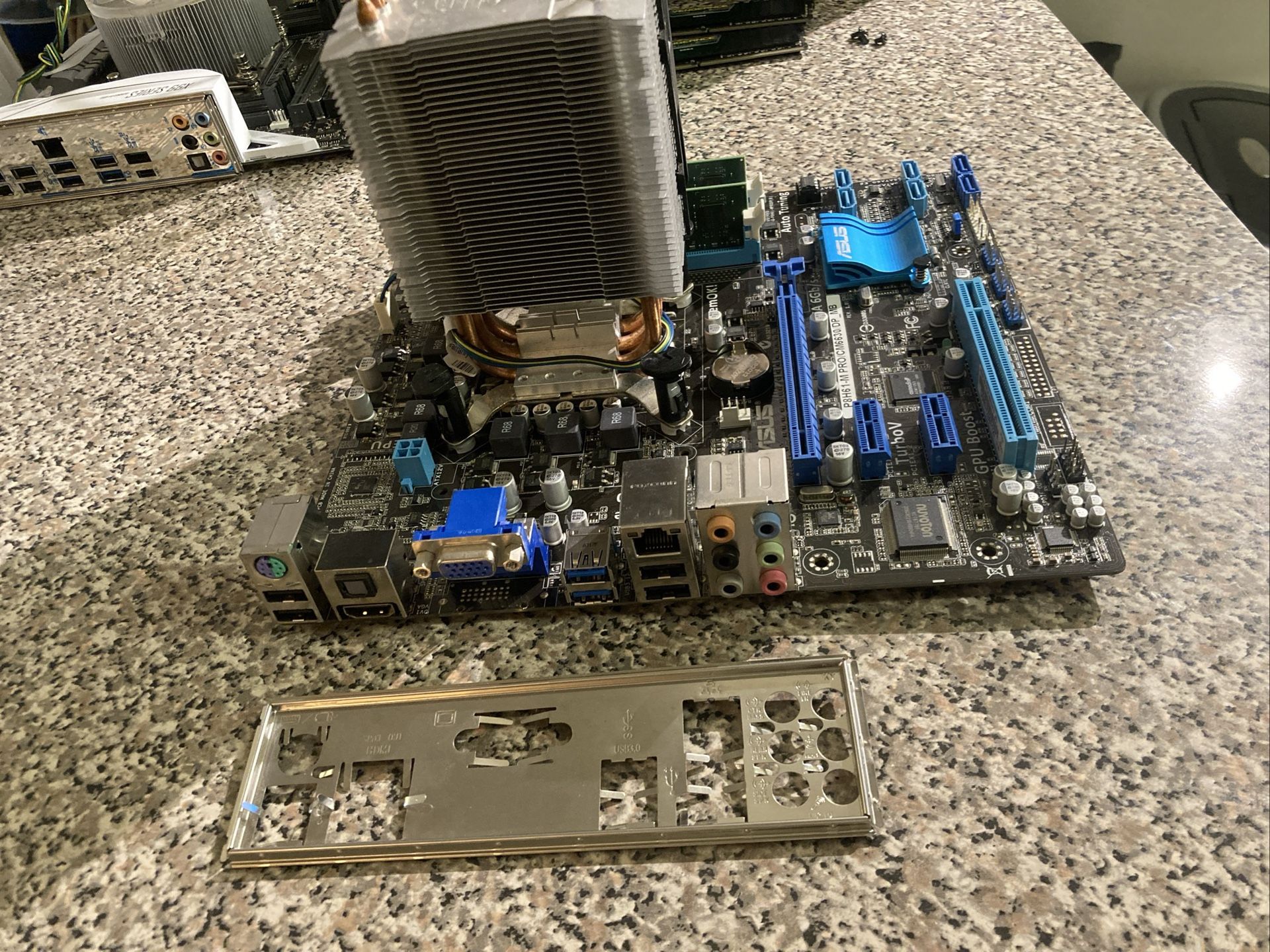 Intel I7 2600s Asus P8h61-m Pro Motherboard And 16 Gb Ddr3 Ram