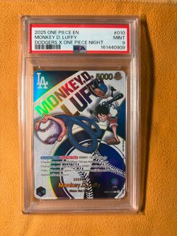 PSA 9 One Piece Dodger Luffy Leader Promo