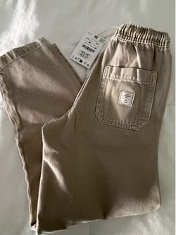 Zara Boys Relaxed Pants Beige