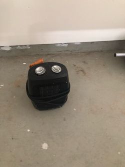 Black Compact Ceramic Space Heater