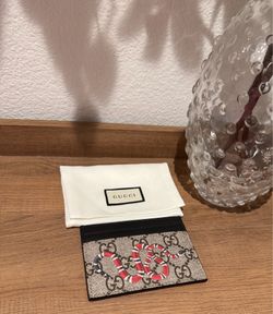 Leather wallet card holder