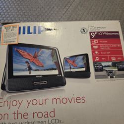 9-inch dual-screen portable DVD player $30