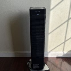 Black Portable Electric Oscillating Space Heater Floor Desk Touch Control Fan