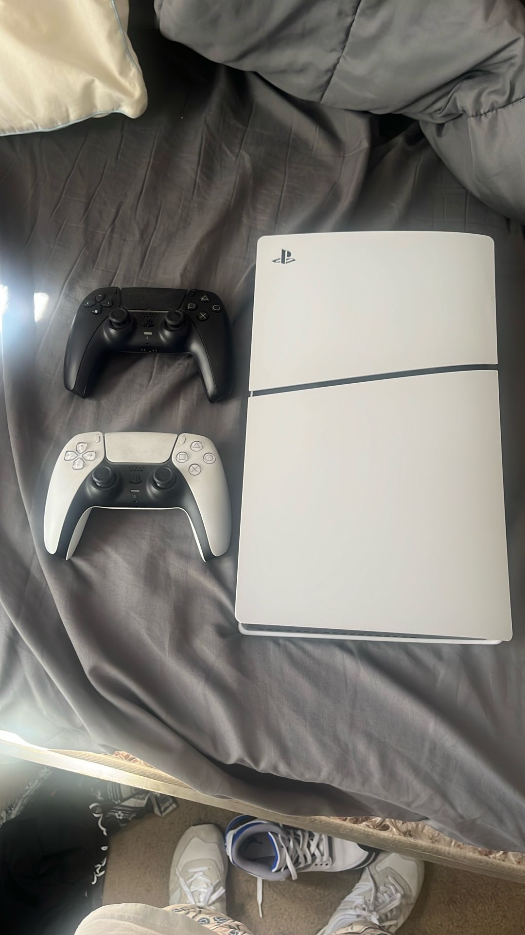 PS5 with Two Controllers