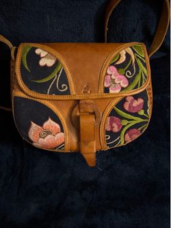 Handmade Leather Mexican Crossbody Bag
