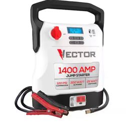 VECTOR 1400 Amp Jump Starter, Compressor, USB and AC Power
