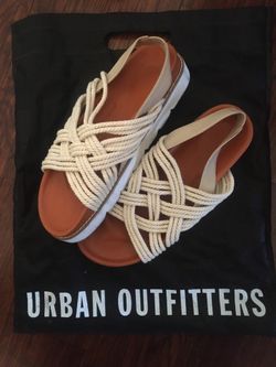 Urban Outfitters - Cross Rope Platform Sandals