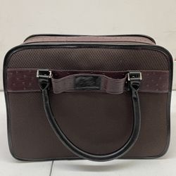 Joy Mangano Brown Organizer Travel Bag – Multi-Pocket Carry-On Tote