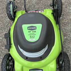 Green Works Electric Lawn Mower Corded