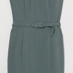 H&m Womens Green Dress Size Medium Vestido De Mujer Tamanio Mediano