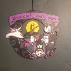 Nightmare Before Christmas Wooden Wall hanging