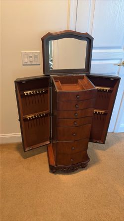 Jewelry Armoire 4 feet tall x 16 inches wide