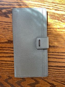 Gray Relic By Fossil Slim Clutch Wallet