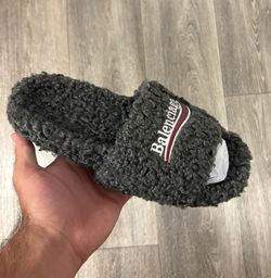 Balenciaga Fur Slides