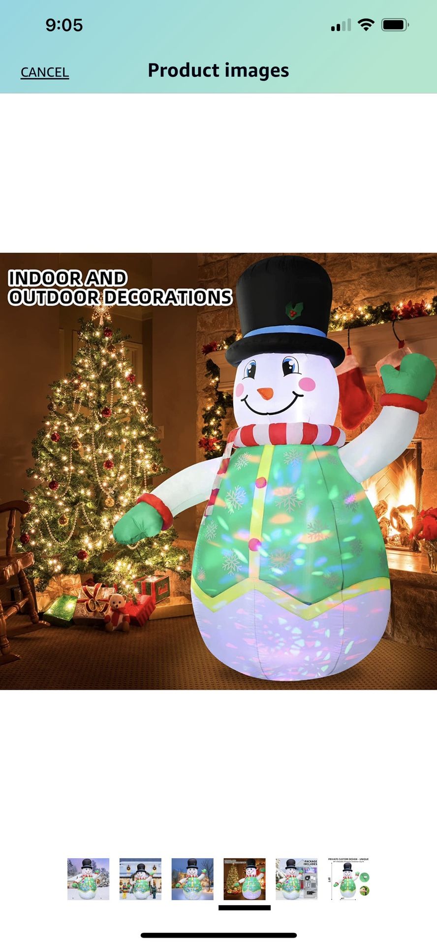 8-Foot Christmas Inflatable Snowman With Penguins - Outdoor Holiday Decoration With Colorful Rotating Lights