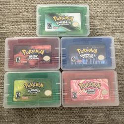 5 Pokémon Games $50 Each