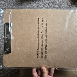 Set Of 10 Wood Clip Boards 