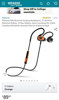 isotunes bluetooth headphones 10 hrs battery never used