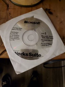 Original Microsoft Works Suite 3.00 For The Cd. 