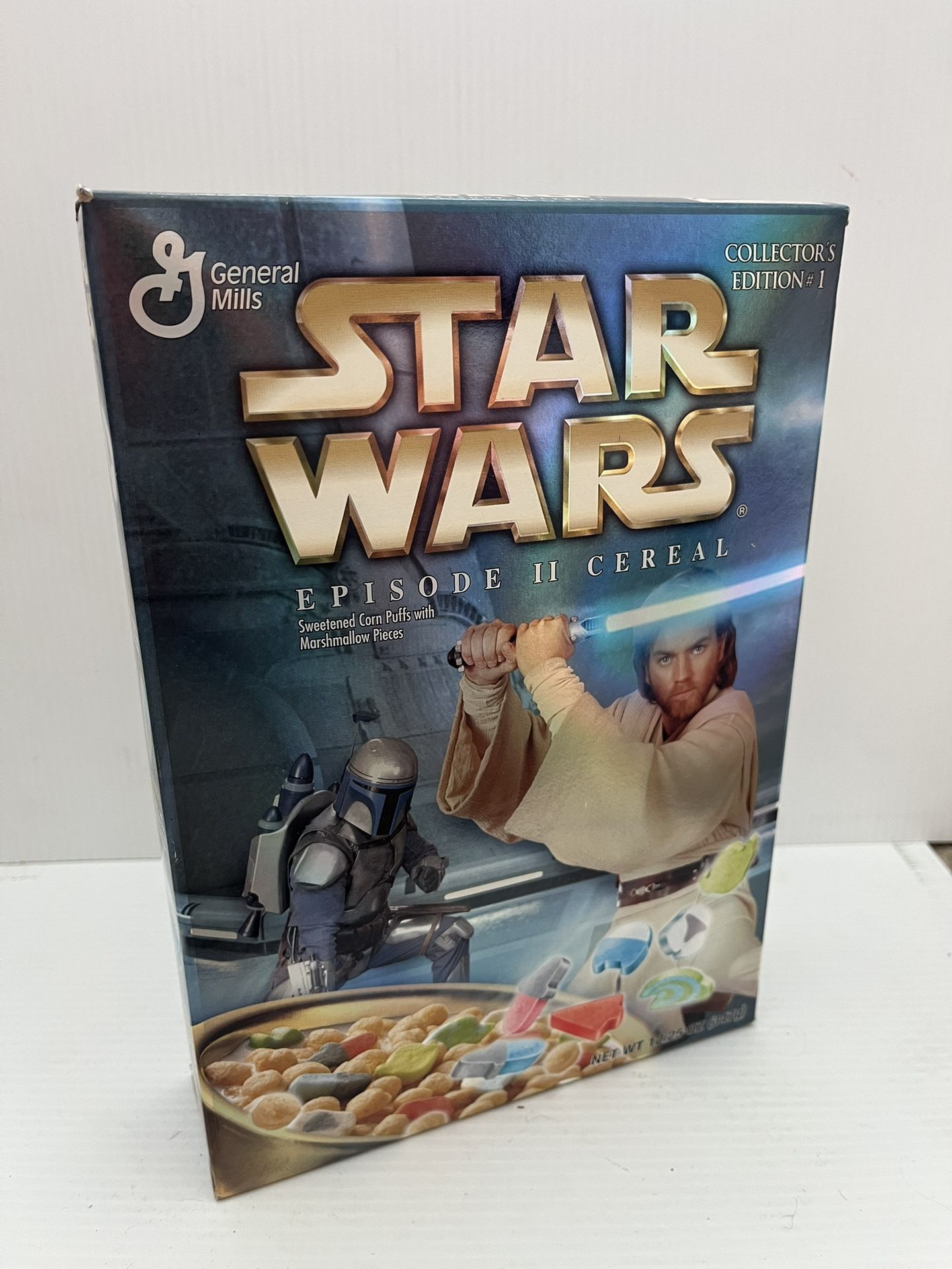 Vintage 2002 Star Wars Episode II 2 Cereal Box Collectors Edition #1 Sealed