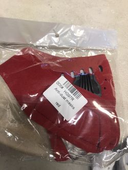 Red Carbon filter mask