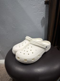 White Crocs Size 11 Mens