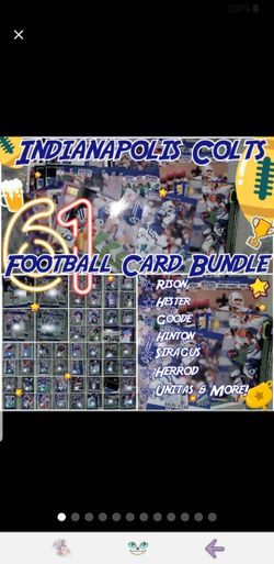 Indianapolis Colts Football Card Bundle