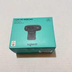 Logitech C270 HD Webcam, 720p, Widescreen HD Video Calling, Light Correction, Noise-Reducing Mic, Works with Zoom, Nintendo Switch 2’s new GameChat mo
