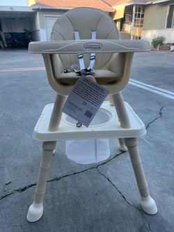 JOYMOR 7 in 1 High Chair for Babies and Toddlers Beige