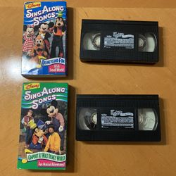 Disney Sing Along Songs VHS Tapes set of 2 vhs pick up Coral Springs 33071