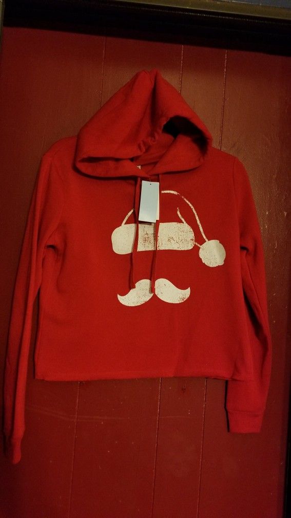 Santa Claus Crop Top Hoodie