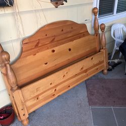 Solid wood, queen size bed frame