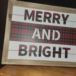 💖NEW WOODEN SIGN WITH RAISED LETTERS. 12"H x 16"W