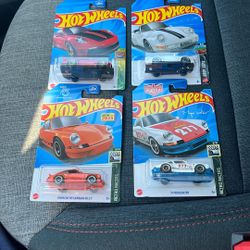 Porsche Set 4 hot wheels