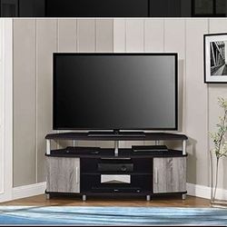 Ameriwood Home Carson Corner TV Stand for TVs up to 50", Espresso/Weathered Oak
New/ in box unused 