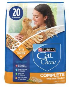 Purina Cat Chow Complete High Protein Dry Cat Food 20 lb bag