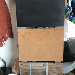 Hanging Chalkboard And Corkboard